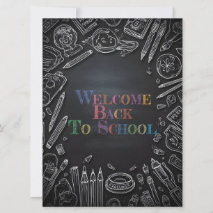 Carte Bienvenue à l'école - Nouvelle année scolaire