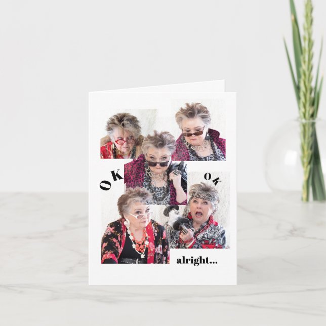 Carte Bienvenue à mon anniversaire fou (Devant)