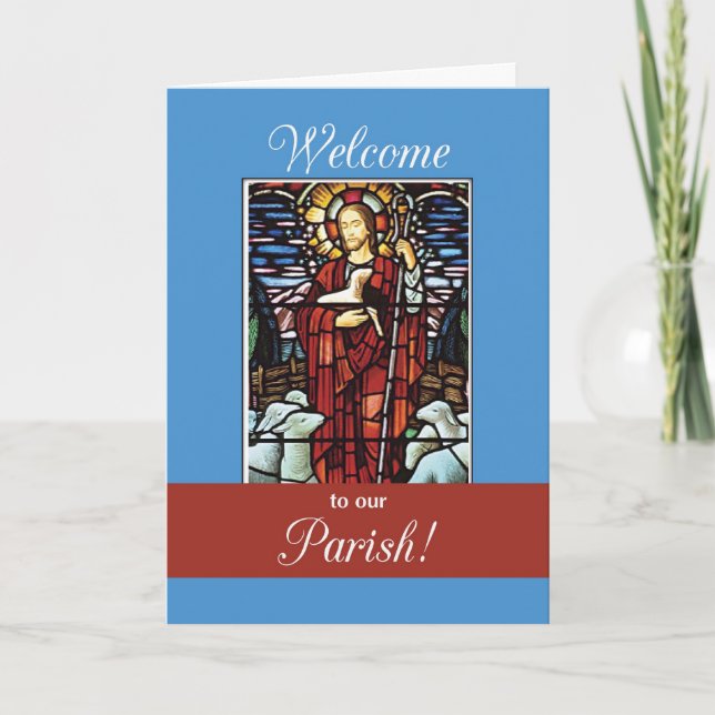 Carte Bienvenue À Notre Bon Pasteur De Paroisse (Devant)