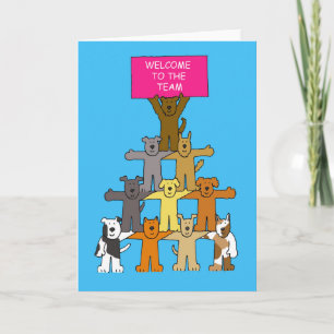 Carte Bienvenue à Team Cute Dogs