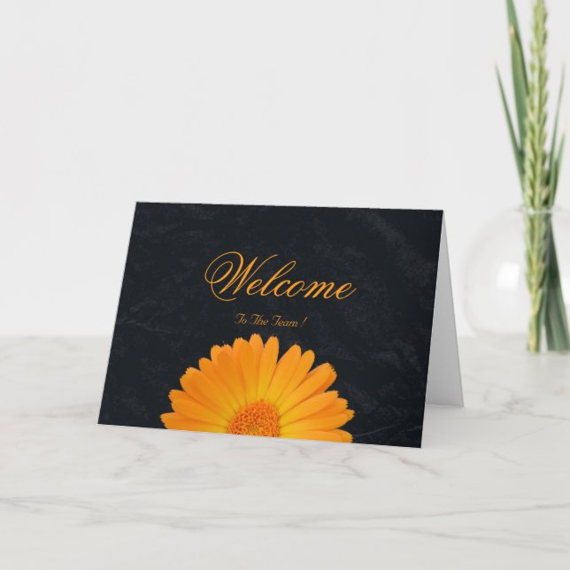 Carte Bienvenue à Team Daisy Flower (Devant)