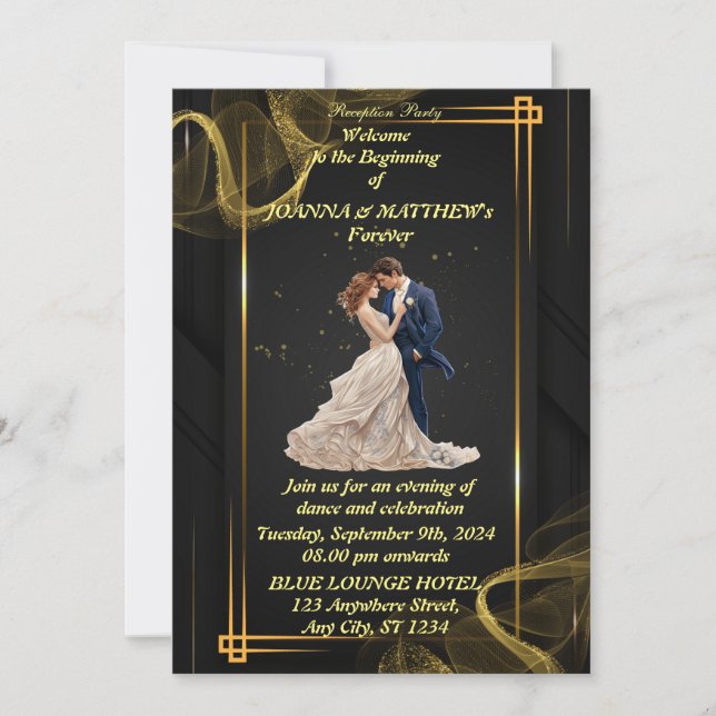 Carte Bienvenue au début de notre Forever (Devant)