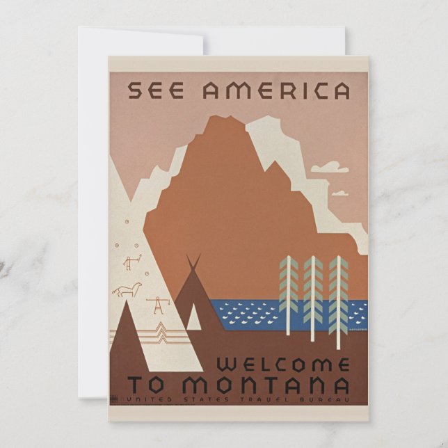 Carte Bienvenue au Montana (Devant)
