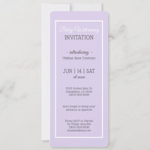 Carte Bienvenue Baby/Rencontrez Le Bébé/Invitation Photo