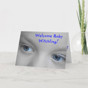 Carte Bienvenue Baby Witchling - Wiccan New Baby Card