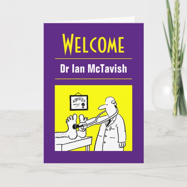 Carte Bienvenue chez un médecin (Devant)