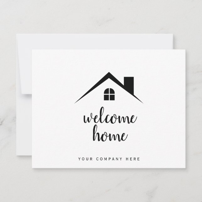 Carte Bienvenue dans le domaine immobilier (Devant)