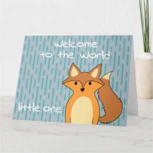 Carte Bienvenue dans le monde - Little Fox