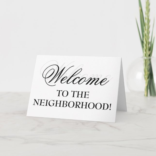 Carte Bienvenue Dans Le Quartier ! (Devant)