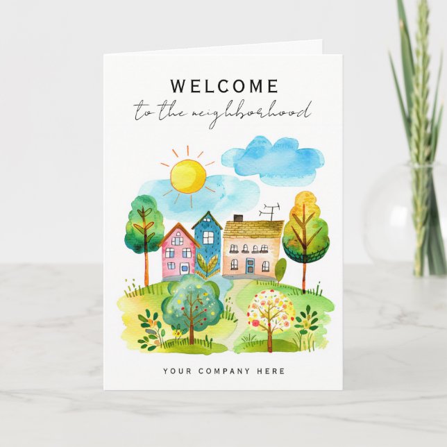 Carte Bienvenue dans le quartier Ajouter Logo Realty (Devant)