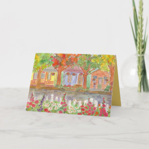 Carte Bienvenue Dans Le Quartier Maisons Picket Fence