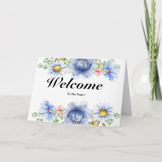 Carte Bienvenue Dans L'Équipe (Devant)