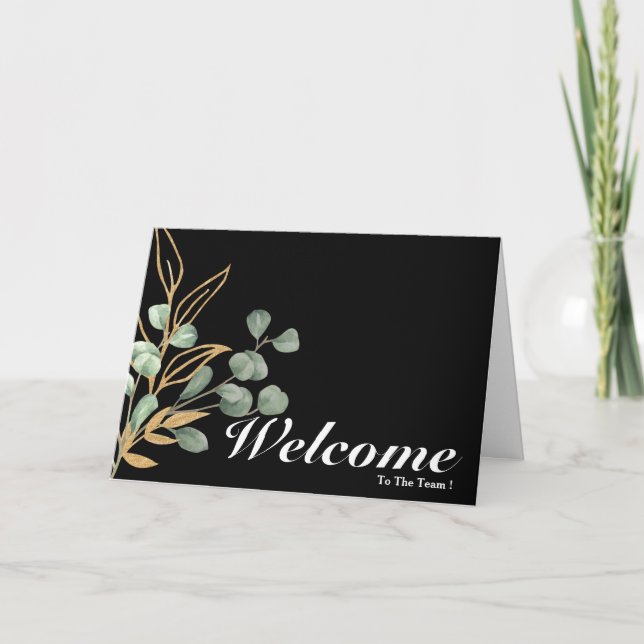 Carte Bienvenue Dans L'Équipe (Devant)