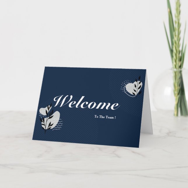 Carte Bienvenue Dans L'Équipe (Devant)