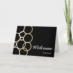 Carte Bienvenue Dans L'Équipe Cercle Jaune