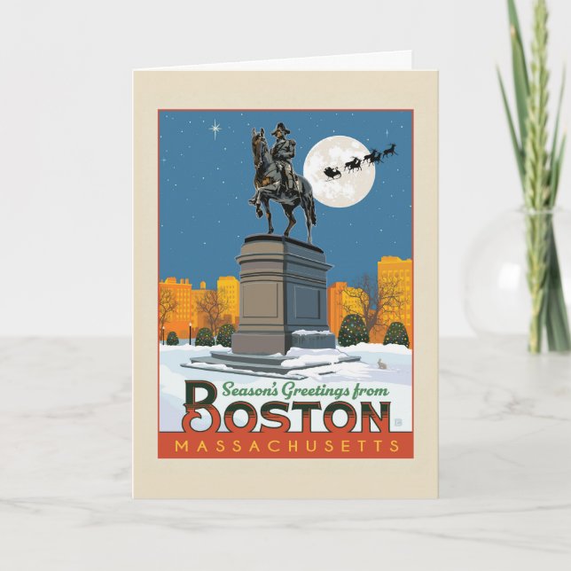 Carte Bienvenue de Boston Common ! (Devant)