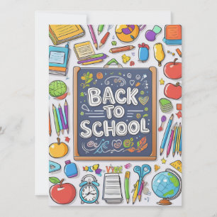 Carte Bienvenue de retour à l'école !