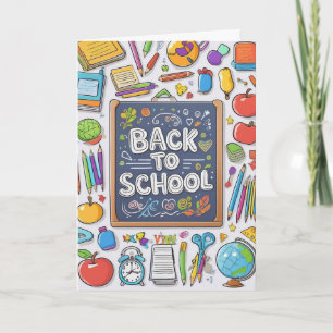 Carte Bienvenue de retour à l'école !