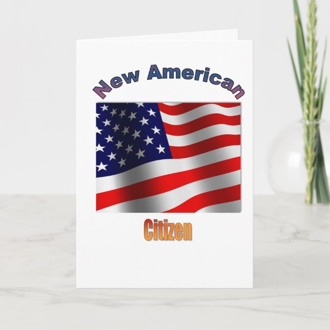 Carte Bienvenue En 2022 New American Citizen (Devant)