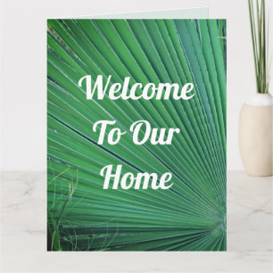 Carte Bienvenue Notre Maison Beach Maison Tropical Palm 