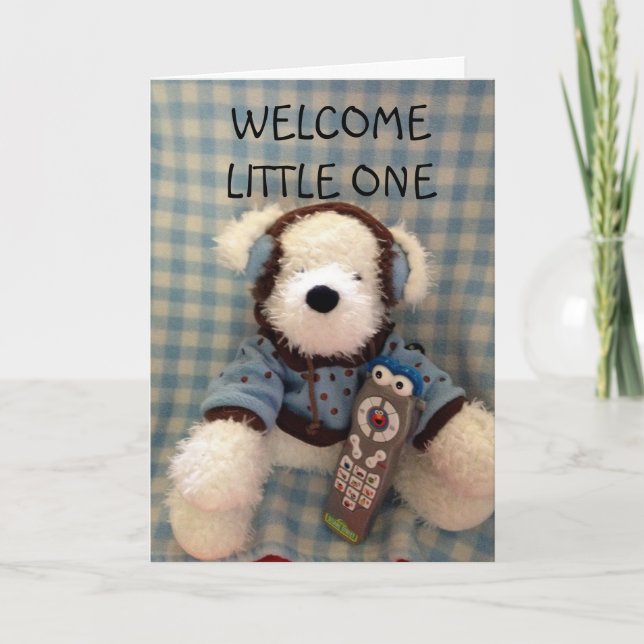 CARTE BIENVENUE PEU UN FÉLICITE LES NOUVEAUX PARENTS (Devant)