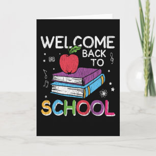 Carte Bienvenue Retour à l'école Enseignant de première 