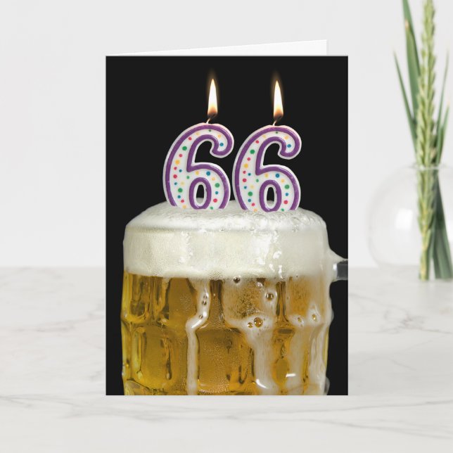 Carte Bière 66e anniversaire (Devant)