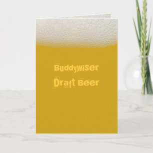 Carte Bière BuddywiserDraft