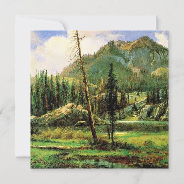 Carte Bierstadt - Sierra Nevada Montagnes, art (Devant)