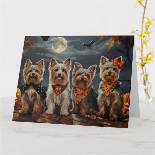 Carte Biewer Terrier Halloween Éffrayant