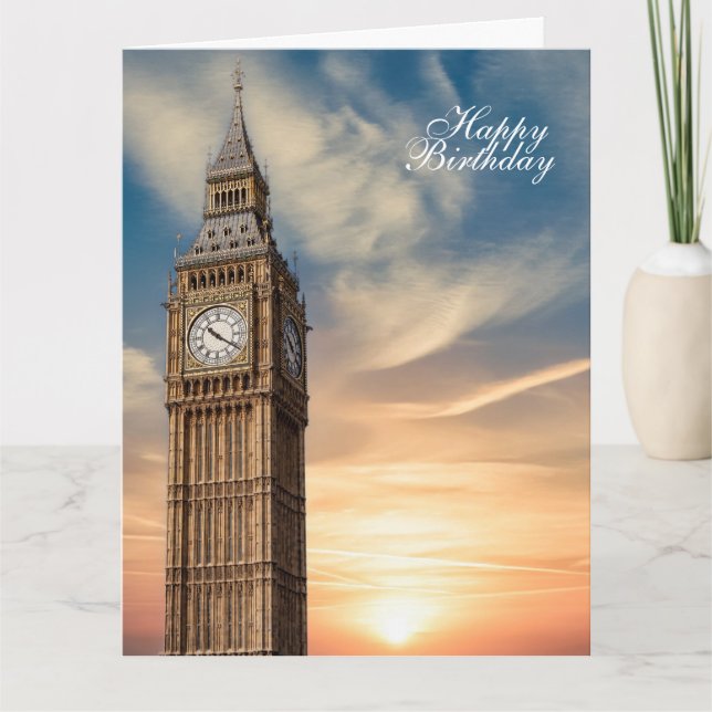 Carte Big Ben London (Devant)