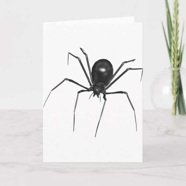 Carte Big Black Déplaisant 3D Spider (Devant)