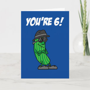Carte Big Dill 6e Anniversaire Pickle Pun