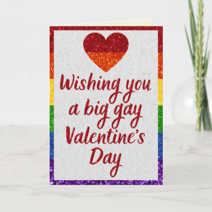Carte Big Gay Day LGBT Pride Parties scintillant Valenti