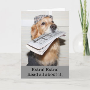 Carte Big Golden News Félicitations