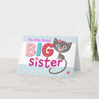 Carte BIG Sister cat