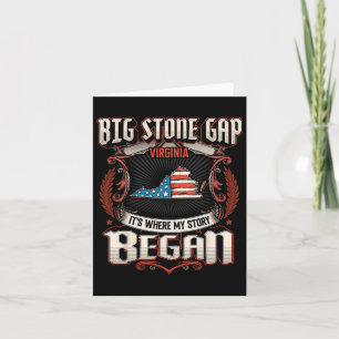 Carte Big Stone Gap Virginie Drapeau États-Unis 4 Juille