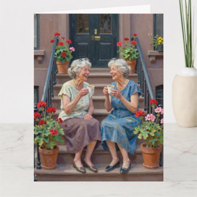 Carte Big Twin Mugs & Memories Birthday Occasion Card (Devant)