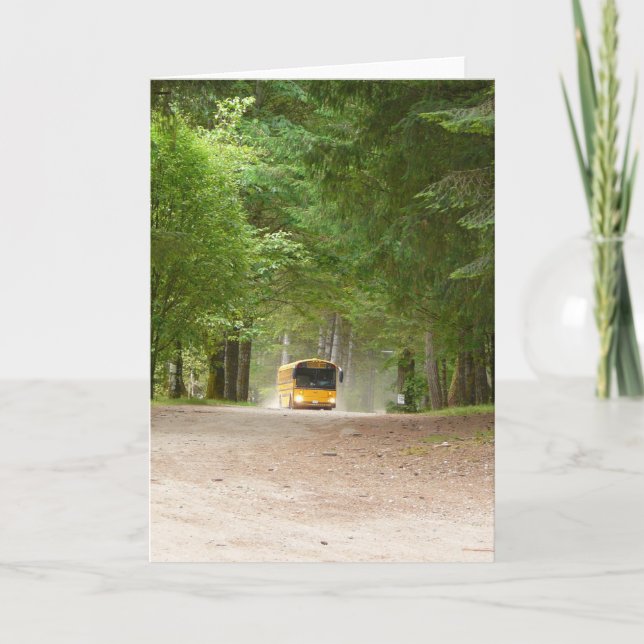 Carte Big Yellow School Bus (Devant)
