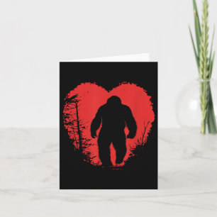 Carte Bigfoot Coeur Valentines Jour Hommes Fille Amour S