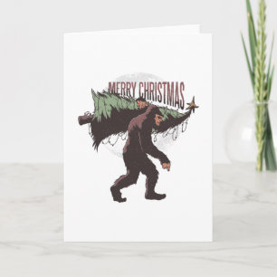 Carte Bigfoot de Noël