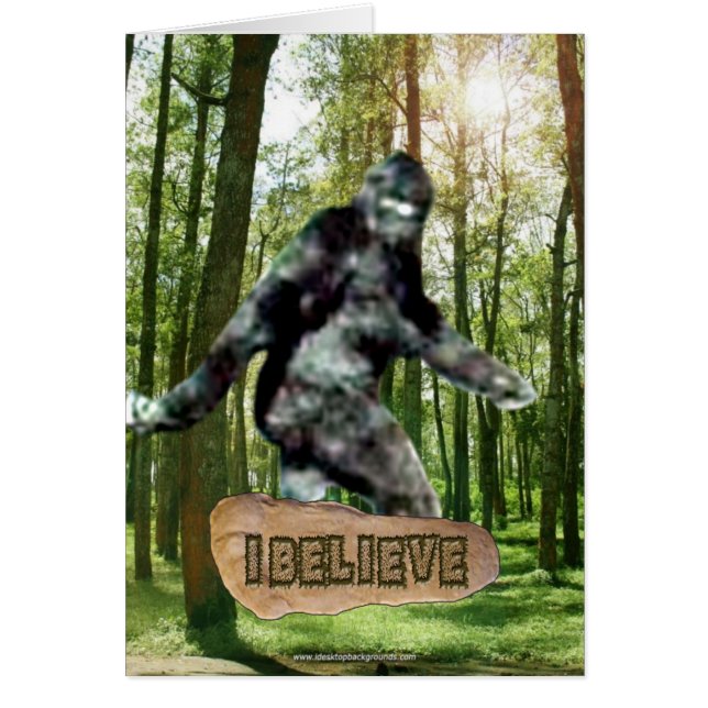 Carte Bigfoot I Believe (Devant)