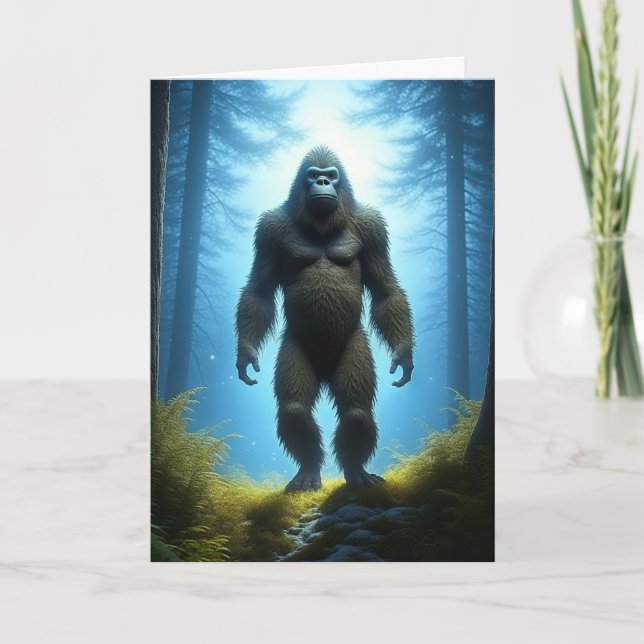 Carte Bigfoot Pun Joyeux anniversaire (Devant)