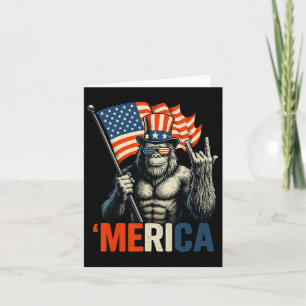 Carte Bigfoot Rock et Rouleau Amérique Usa American Flag