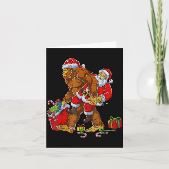 Carte Bigfoot Sasquatch For Men Grandpa Boys Kids Christ (Devant)