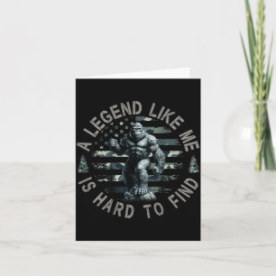 Carte Bigfoot Sasquatch une légende comme moi est diffic