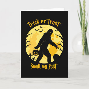 Carte Bigfoot Trick Ou Traiter L'Odeur Mes Pieds Hallowe