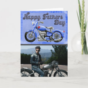 Carte Biker Papa Bonne photo de Fête des pères