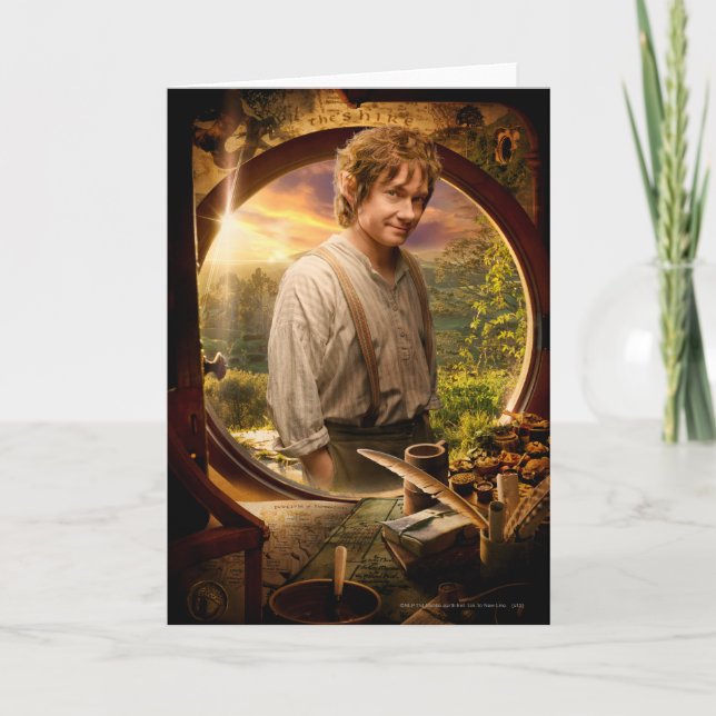 Carte BILBO BAGGINS™ dans le collage de bordures (Devant)