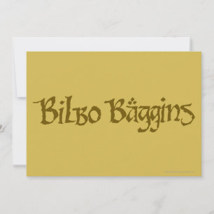 Carte BILBO BAGGINS™ Solide